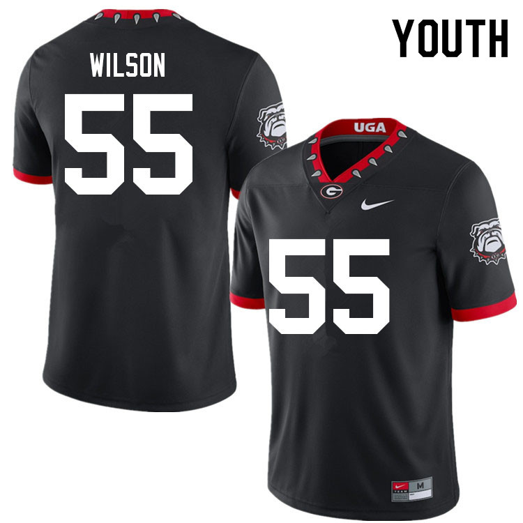 Youth #55 Jared Wilson Georgia Bulldogs College Football Jerseys Sale-100th Anniversary - Click Image to Close